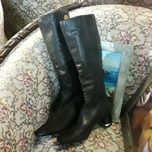 Tory Burch blk leather boot